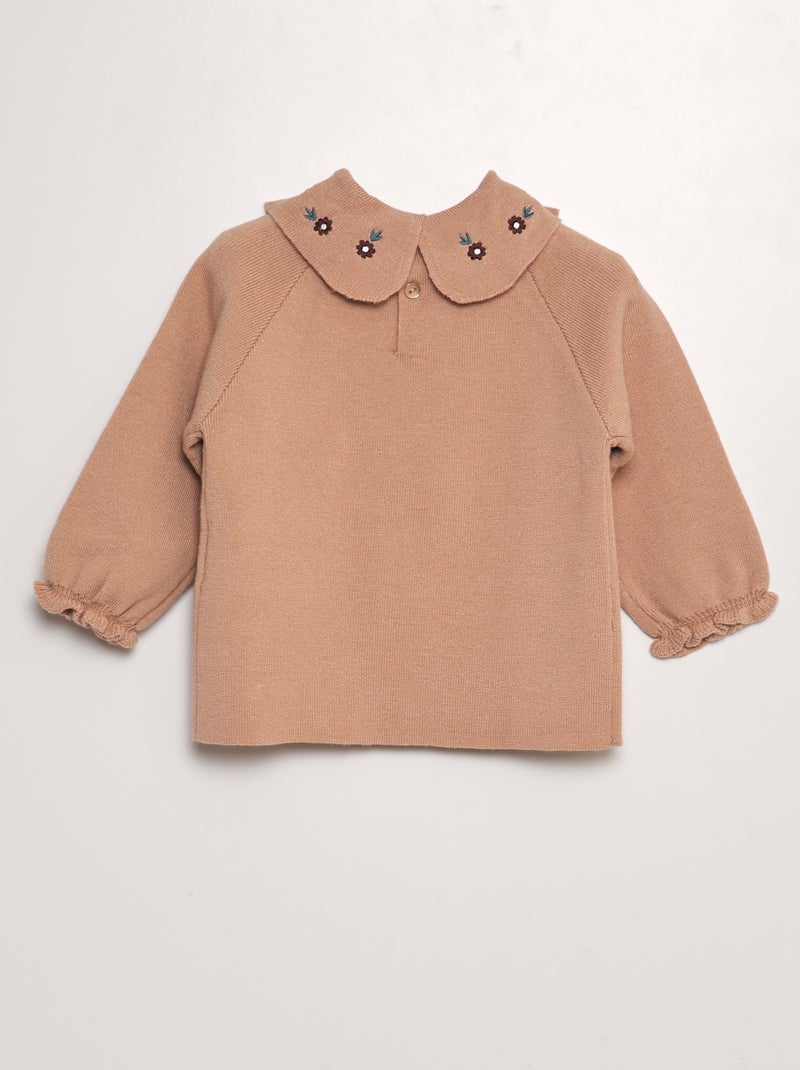 Conjunto camisola + calças de malha compacta - 2 peças ROSA - Kiabi