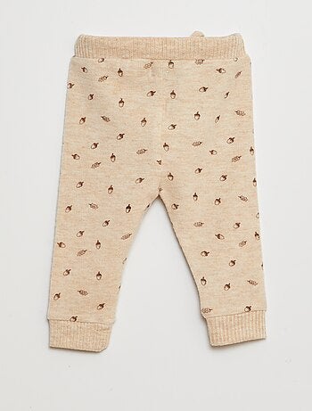 Conjunto camisola + calças de malha peluche - 2 peças