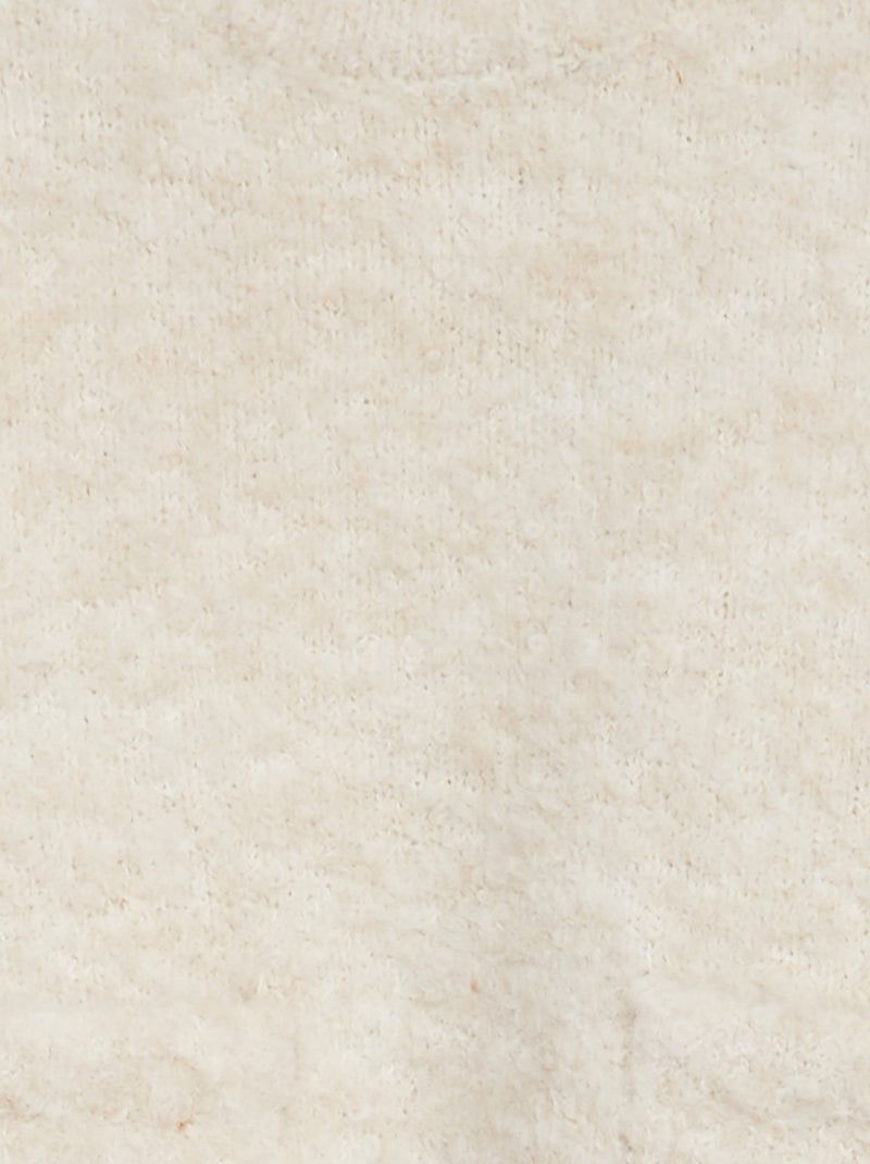 Conjunto camisola + calças de malha peluche - 2 peças BEGE - Kiabi