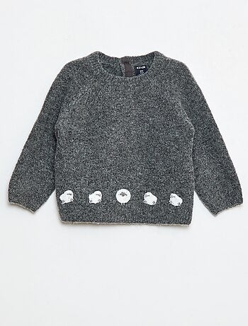 Conjunto camisola + calças em malha - 2 peças