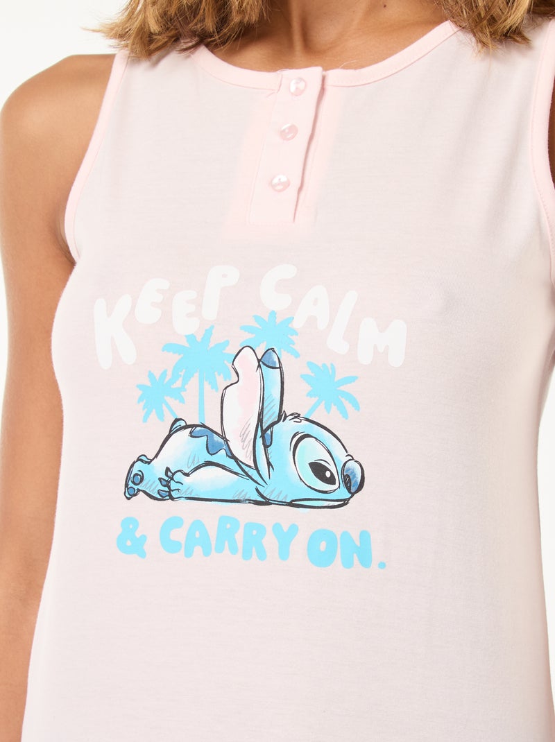 Conjunto camisola + calções 'Stitch' - 2 peças ROSA - Kiabi