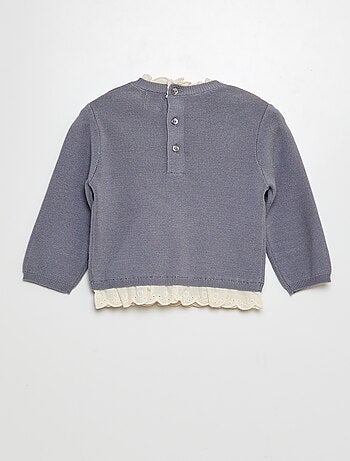 Conjunto camisola com bordados + leggings - 2 peças