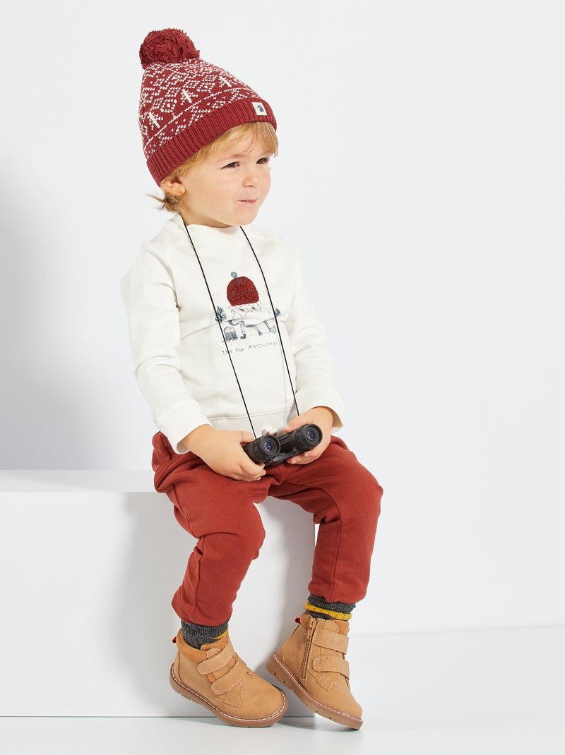 Conjunto camisola e calças BRANCO - Kiabi