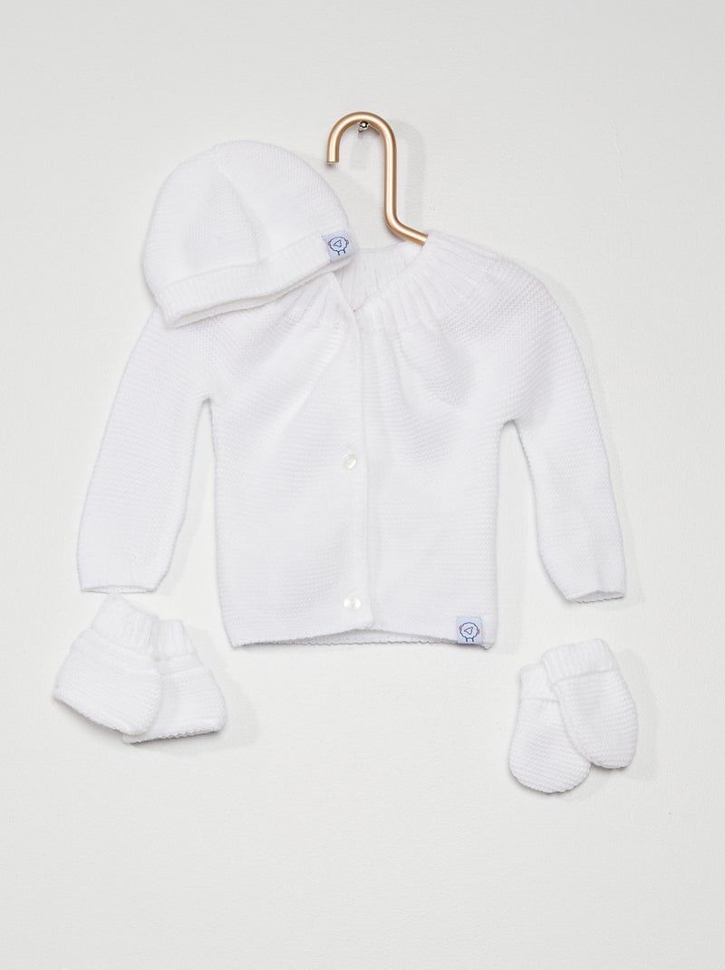 Conjunto camisola 'La Manufacture de Layette' BRANCO - Kiabi