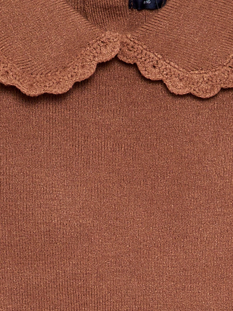 Conjunto camisola + legging em malha compacta - 2 peças Castanho - Kiabi
