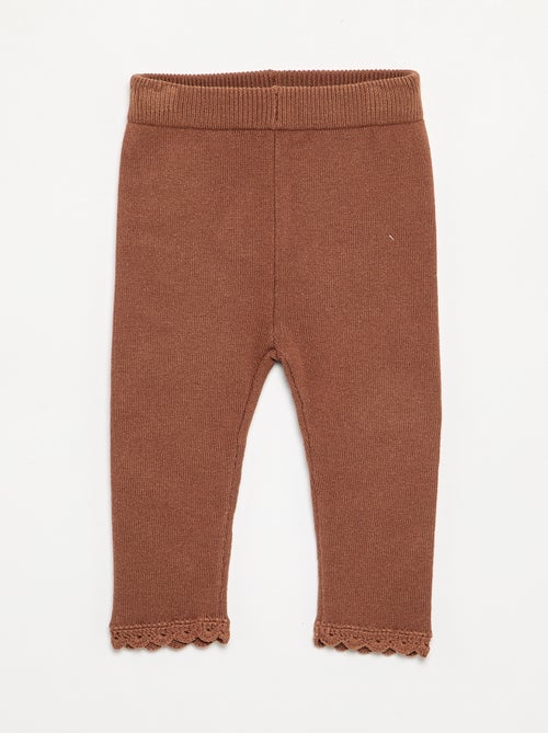 Conjunto camisola + legging em malha compacta - 2 peças - Kiabi