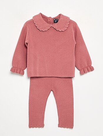 Conjunto camisola + legging em malha compacta - 2 peças