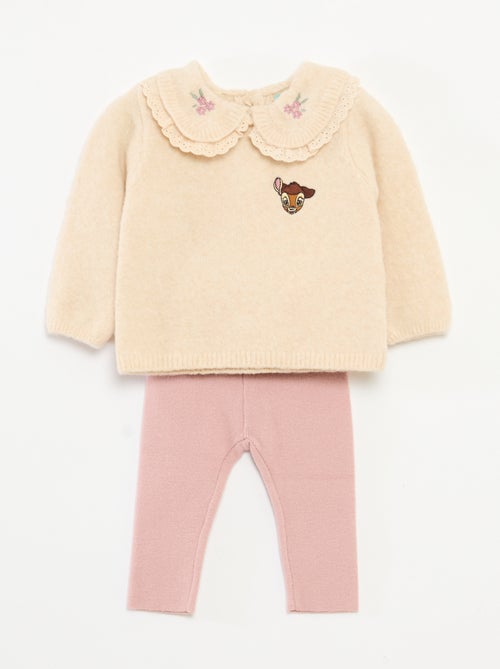 Conjunto camisola + leggings 'Disney' 'Bambi' - Kiabi