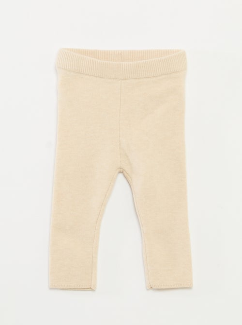 Conjunto camisola + leggings em malha - Kiabi