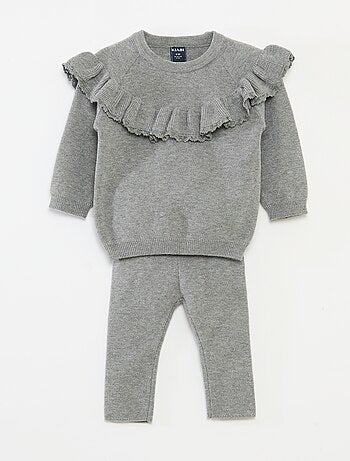Conjunto camisola + leggings em malha