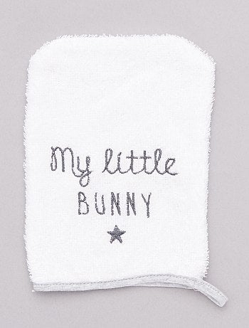 Conjunto capa de banho e luva 'coelho' - Kiabi