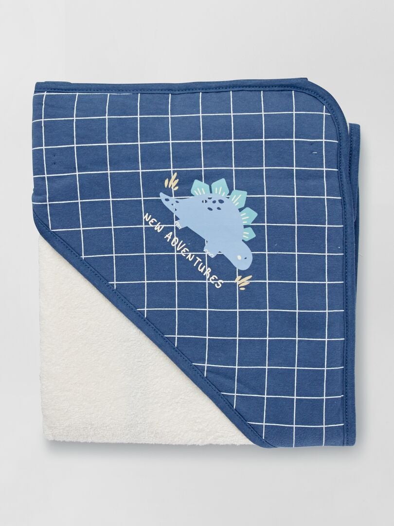 Conjunto capa de banho e luva de banho AZUL - Kiabi