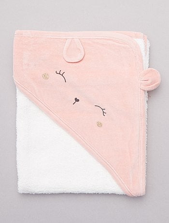 Conjunto capa de banho e luva - Kiabi