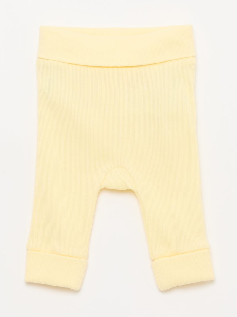 Conjunto casaco cache-cœur + legging - 2 peças Branco - Kiabi