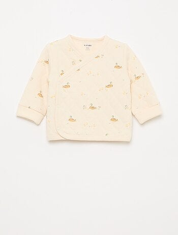 Conjunto casaco cache-cœur + legging - 2 peças