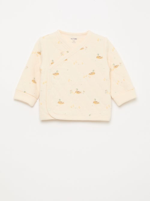 Conjunto casaco cache-cœur + legging - 2 peças - Kiabi