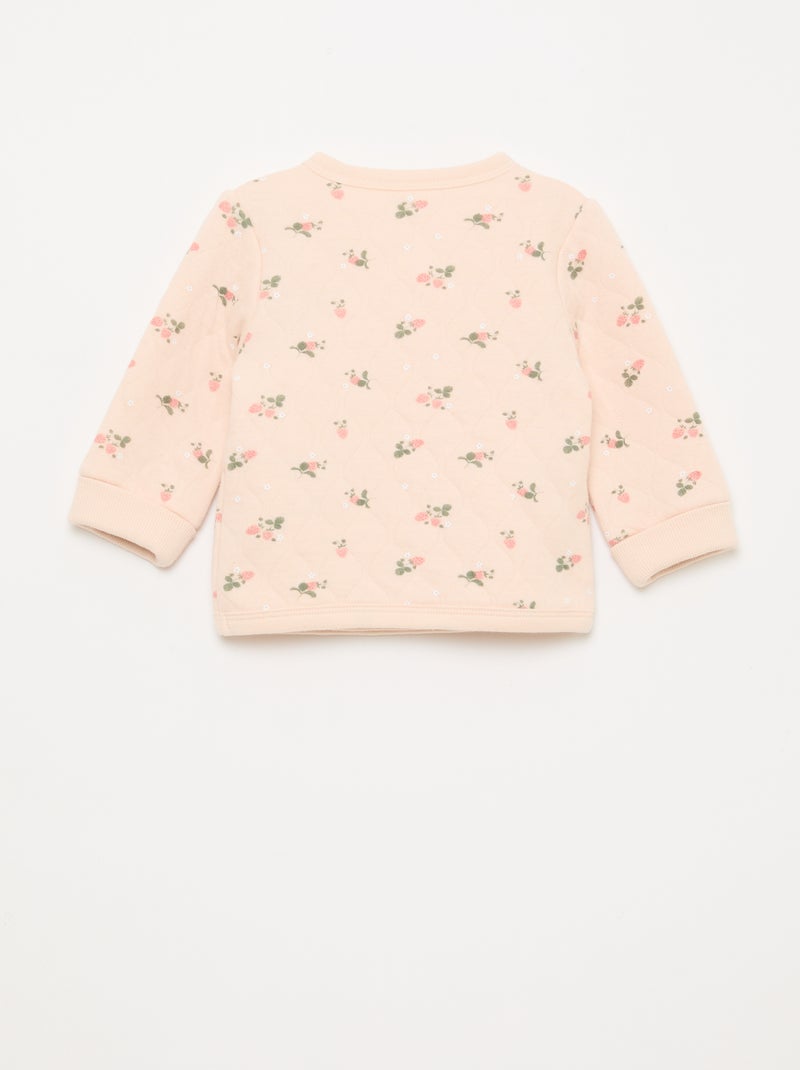 Conjunto casaco cache-cœur + legging - 2 peças Rosa - Kiabi