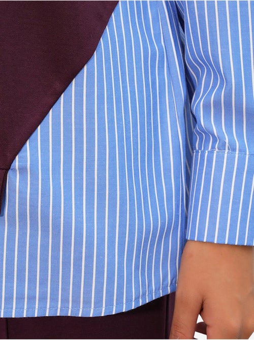 Conjunto co-ord de duas peças às riscas comprido com decote redondo bdart - Kiabi Conjunto co-ord de duas peças às riscas comprido com decote redondo bdart - Kiabi
