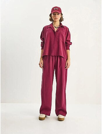 Conjunto co-ord de duas peças camisa-calças lucci