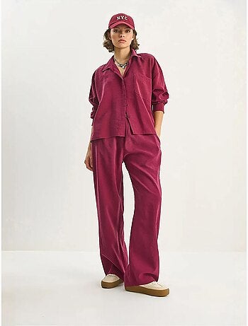 Conjunto co-ord de duas peças camisa-calças lucci