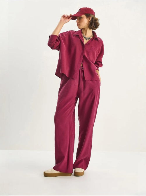 Conjunto co-ord de duas peças camisa-calças lucci - Kiabi Conjunto co-ord de duas peças camisa-calças lucci - Kiabi