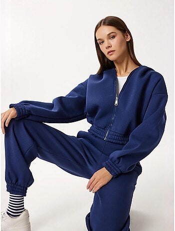 Conjunto co-ord de duas peças com capuz e manga comprida istanbul