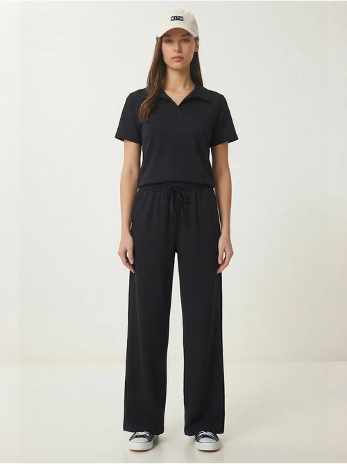 Conjunto co-ord de duas peças com cintura média e gola polo istanbul - Kiabi Conjunto co-ord de duas peças com cintura média e gola polo istanbul - Kiabi
