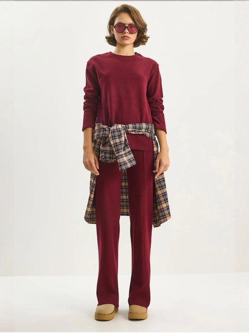 Conjunto co-ord de duas peças em malha canelada lucci - Kiabi Conjunto co-ord de duas peças em malha canelada lucci - Kiabi