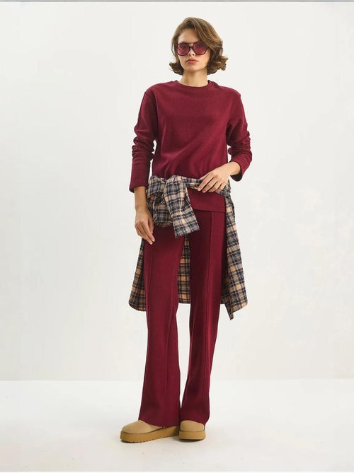 Conjunto co-ord de duas peças em malha canelada lucci - Kiabi Conjunto co-ord de duas peças em malha canelada lucci - Kiabi