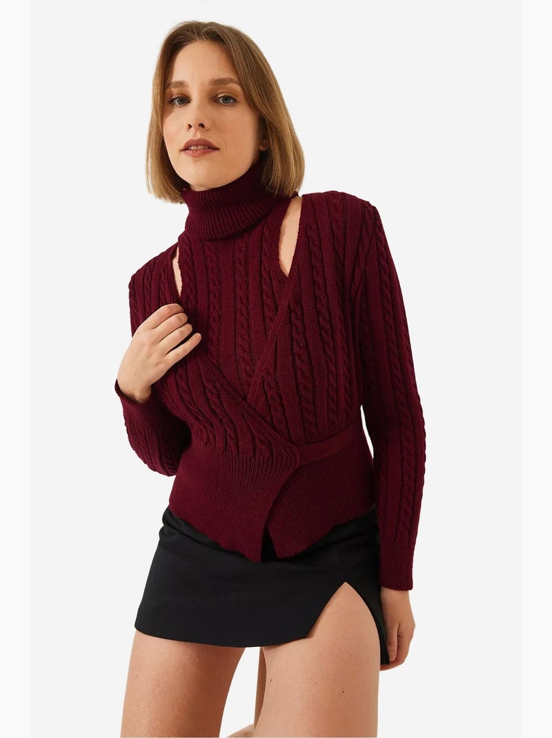 Conjunto co-ord em malha com padrão de cabelo e barba lucci Vermelho bordô - Kiabi
