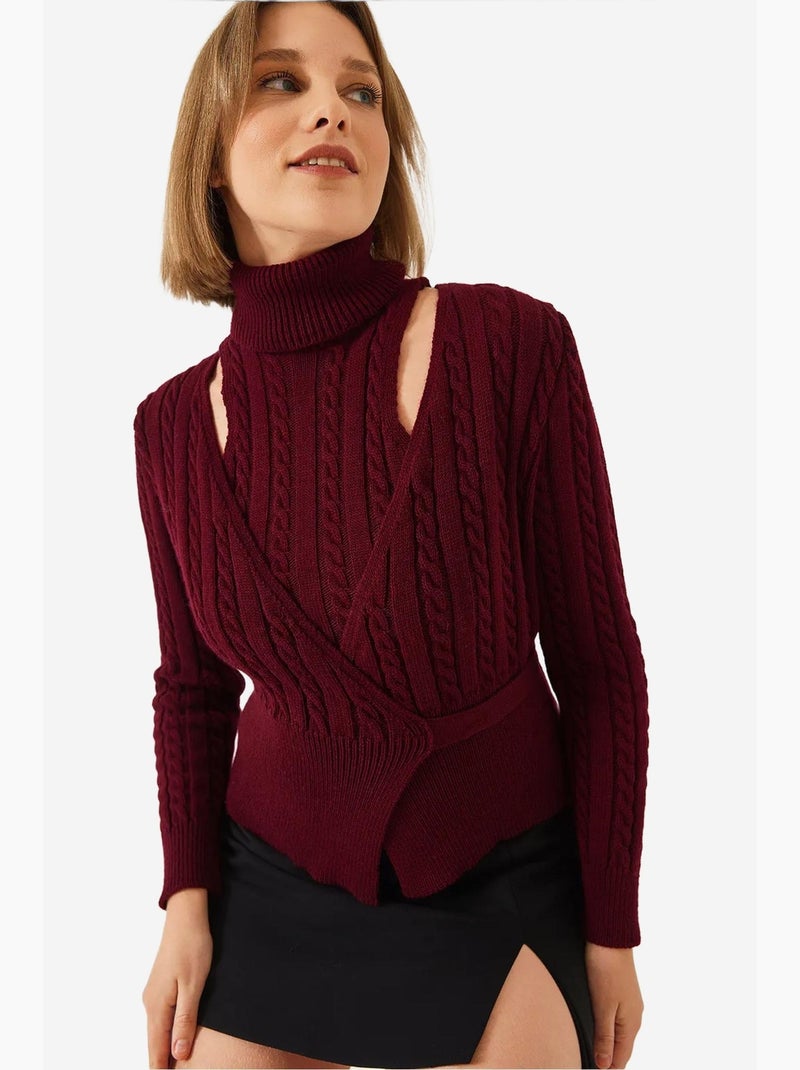 Conjunto co-ord em malha com padrão de cabelo e barba lucci Vermelho bordô - Kiabi