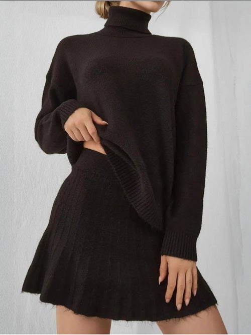 Conjunto co-ord em malha oversized texturizada com gola alta bdart - Kiabi Conjunto co-ord em malha oversized texturizada com gola alta bdart - Kiabi