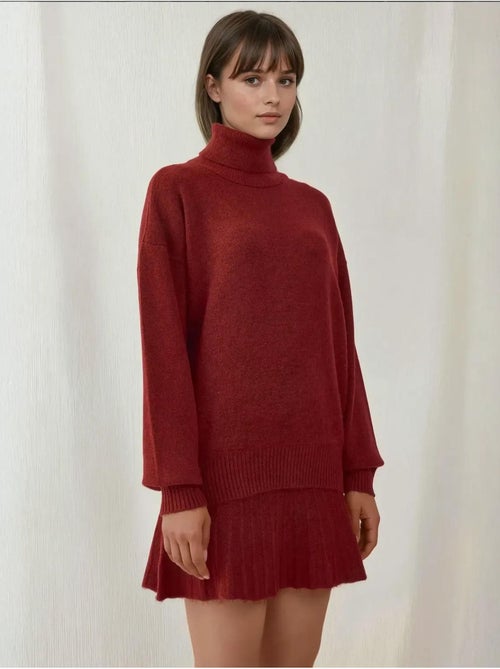 Conjunto co-ord em malha oversized texturizada com gola alta bdart - Kiabi Conjunto co-ord em malha oversized texturizada com gola alta bdart - Kiabi