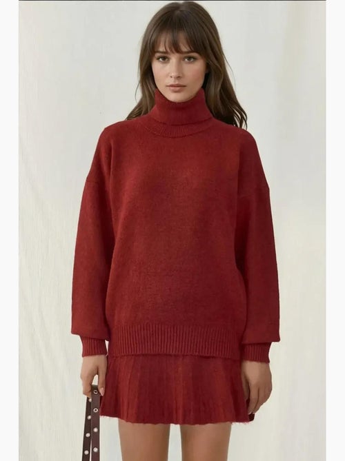Conjunto co-ord em malha oversized texturizada com gola alta bdart - Kiabi Conjunto co-ord em malha oversized texturizada com gola alta bdart - Kiabi