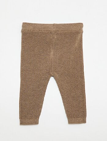 Conjunto colete cache-cœur + leggings em malha - 2 peças