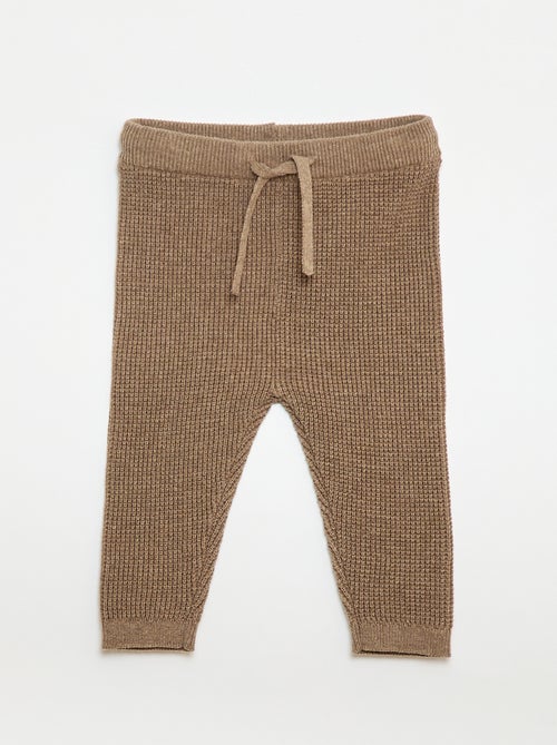 Conjunto colete cache-cœur + leggings em malha - 2 peças - Kiabi