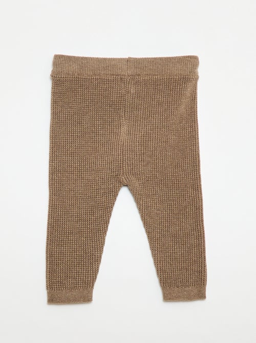 Conjunto colete cache-cœur + leggings em malha - 2 peças - Kiabi