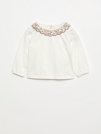 Conjunto colete efeito lã de ovelha + t-shirt + leggings - 3 peças