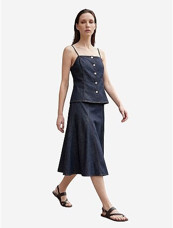 Conjunto coord de duas peças em algodão-lycra para mulher my fashion