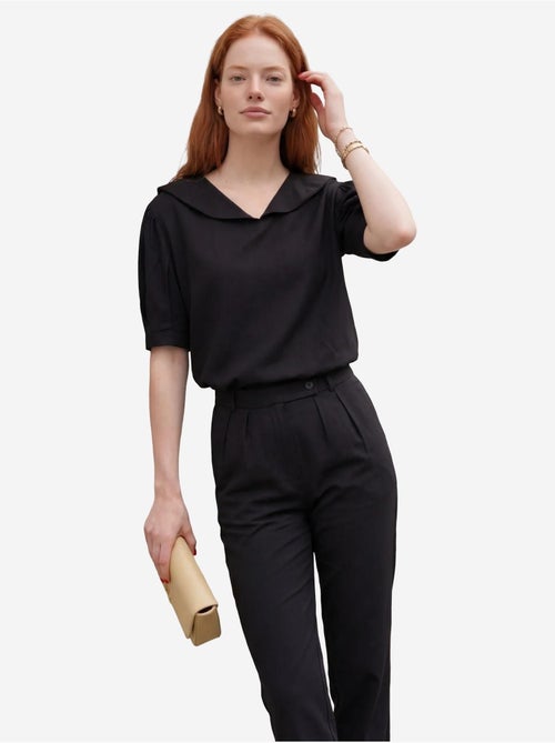 Conjunto coordenado de duas peças com gola xale e botões my fashion - Kiabi Conjunto coordenado de duas peças com gola xale e botões my fashion - Kiabi
