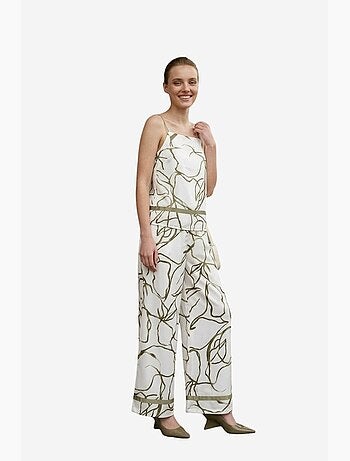 Conjunto coordenado de duas peças em cetim de liocel my fashion