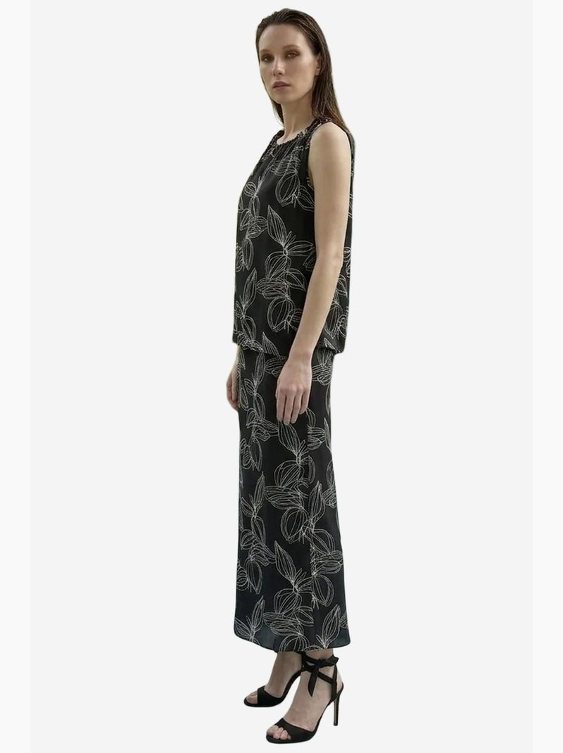 Conjunto coordenado de duas peças em lyocell my fashion Preto - Kiabi