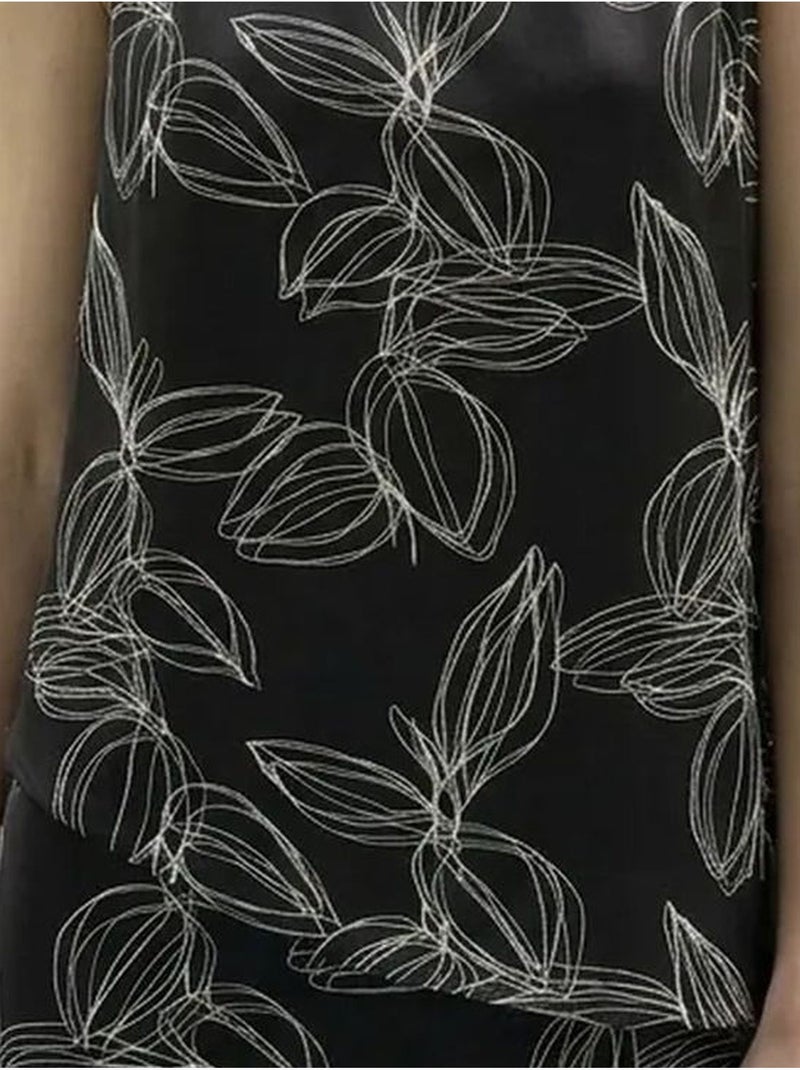 Conjunto coordenado de duas peças em lyocell my fashion Preto - Kiabi