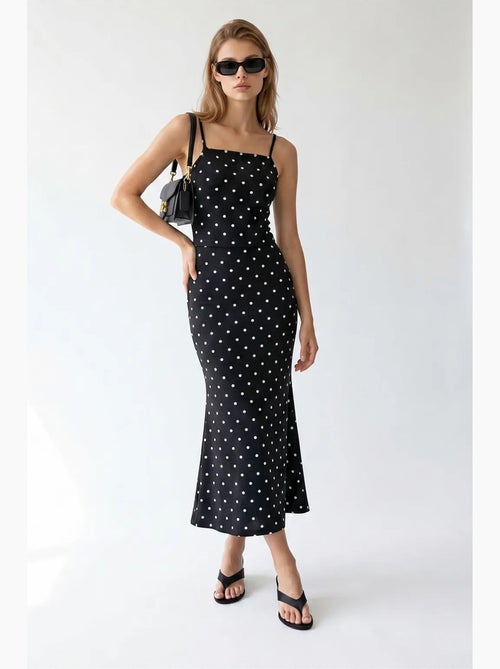 Conjunto coordenado de duas peças feminino de cintura alta com bolinhas mixray - Kiabi Conjunto coordenado de duas peças feminino de cintura alta com bolinhas mixray - Kiabi