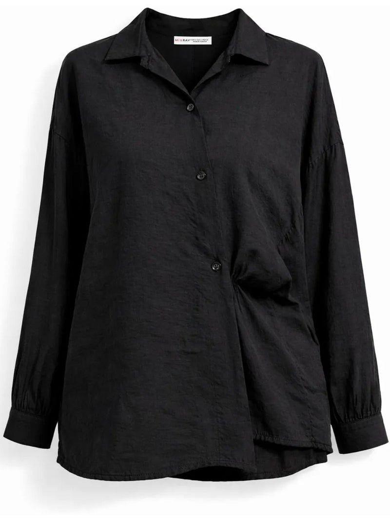 Conjunto coordenado de duas peças oversized feminino mixray Preto - Kiabi