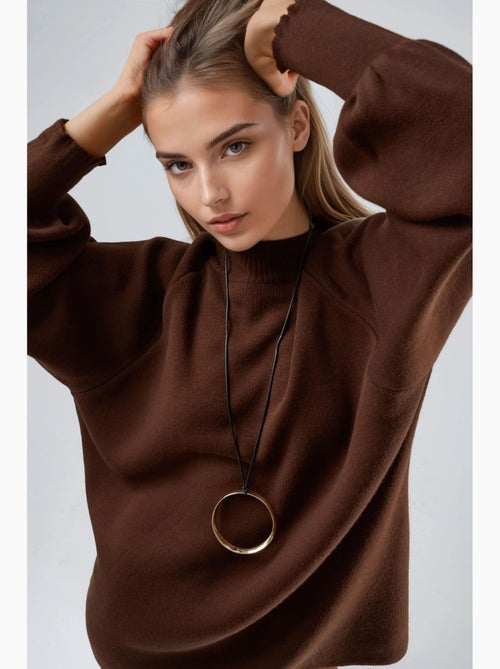 Conjunto coordenado em malha de camisola e calças de corte largo my fashion - Kiabi