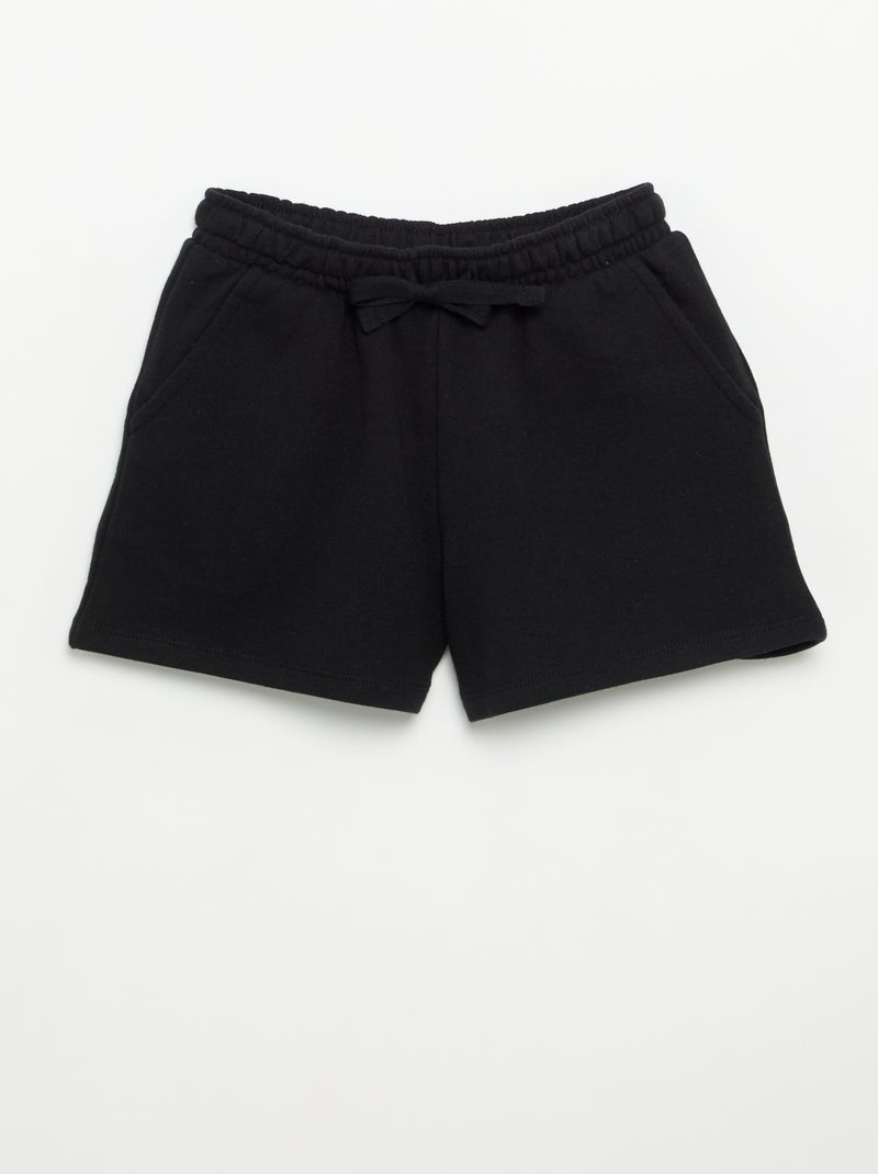 Conjunto curto de calções e top sem mangas - 2 peças Preto - Kiabi