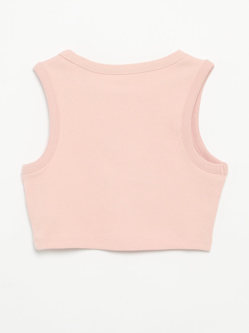 Conjunto curto de calções e top sem mangas - 2 peças Rosa - Kiabi