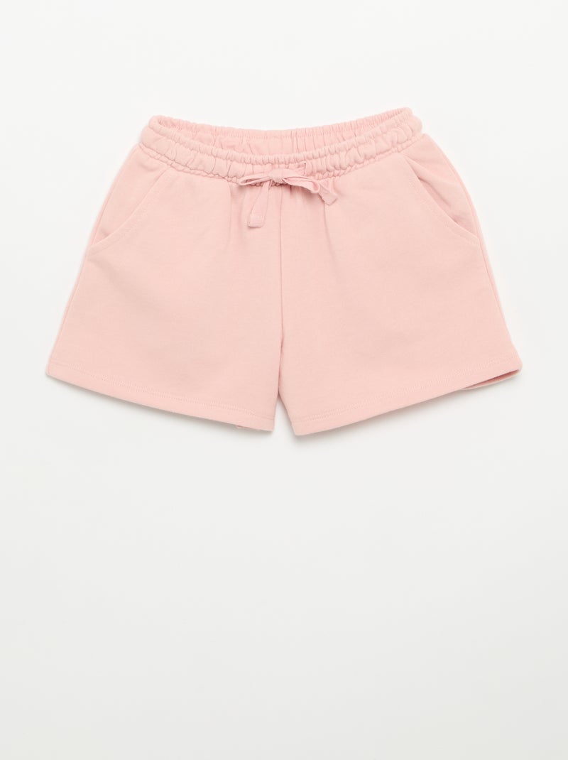 Conjunto curto de calções e top sem mangas - 2 peças Rosa - Kiabi