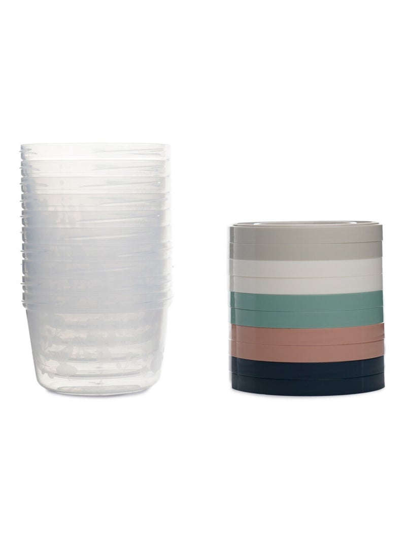 Conjunto de 10 caixas doseadoras thermobaby 250 ml conservação e aquecimento Transparente - Kiabi